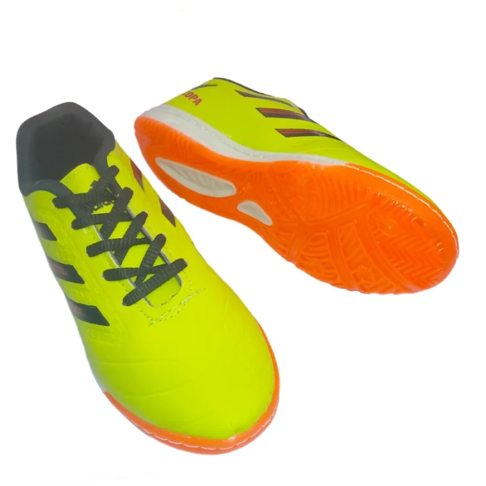 کفش فوتسال مردانه مدل سالنی طرح COPA رنگ سبز فسفری - Image 2