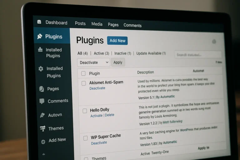 بخش افزونه های سایت فروشگاهی طراحی شده با وردپرس