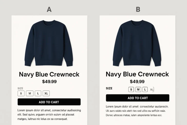 تست A / B در سایت فروشگاهی