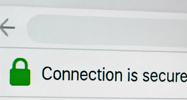 قفل امنیتی SSL روی مرورگر یا آیکون امنیت