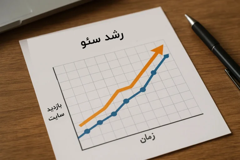 نمودار رشد سئو بعد از طراحی سایت وردپرسی فروشگاهی