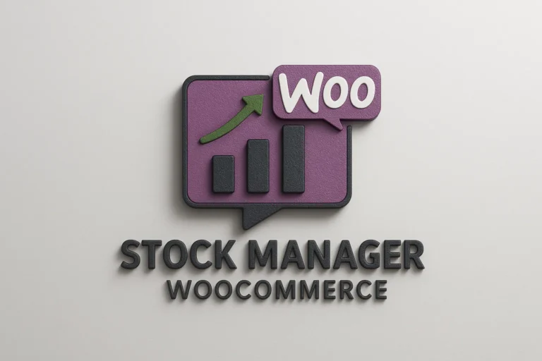 لوگوی افزونه Stock Manager برای مدیریت موجودی انبار ووکامرس