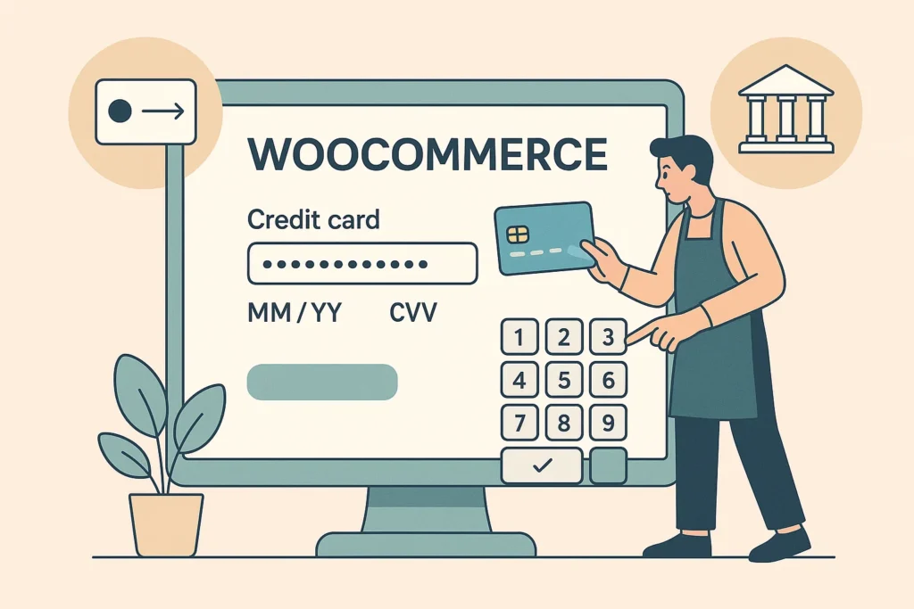 نحوه اتصال درگاه پرداخت به ووکامرس با وارد کردن اطلاعات کارت